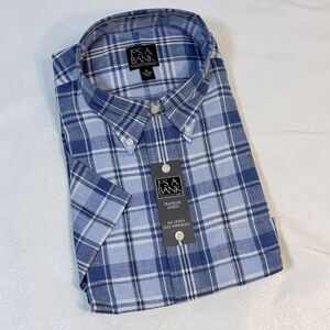 Jos A Bank Travelers Linen Dress Shirt XL